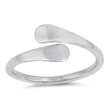 Load image into Gallery viewer, Sterling Silver Swirl Shaped Plain RingsAnd Face Height 10mm