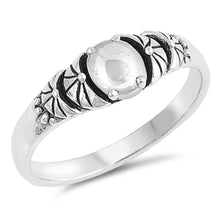 Load image into Gallery viewer, Sterling Silver Oxidized Bali Shaped Plain Rings And Face Height 6mm