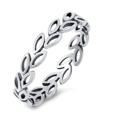 Sterling Silver Little Leaves Ring