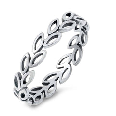 Sterling Silver Little Leaves Ring