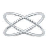 Sterling Silver Oxidized Plain Ring
