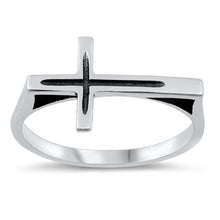 Load image into Gallery viewer, Sterling Silver Cross Ring