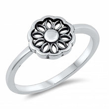 Load image into Gallery viewer, Sterling Silver Vintage Mandala Flower Ring