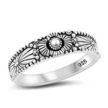 Load image into Gallery viewer, Sterling Silver Oxidized Bali Ring Face Height-6.1mm