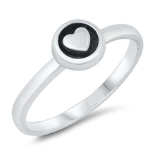 Load image into Gallery viewer, Sterling Silver Oxidized Heart Ring