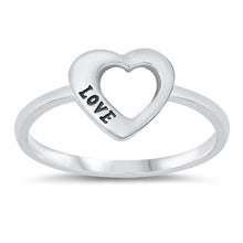 Load image into Gallery viewer, Sterling Silver Oxidized Heart Ring