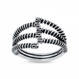 Sterling Silver Oxidized Plain Ring