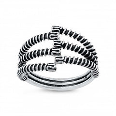 Sterling Silver Oxidized Plain Ring