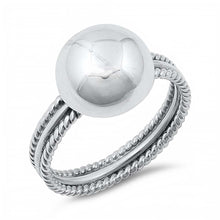 Load image into Gallery viewer, Sterling Silver Round Ring