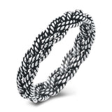 Sterling Silver Braid Twist Ring