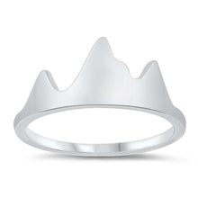 Load image into Gallery viewer, Sterling Silver Rhodium Plated Mountain Ring