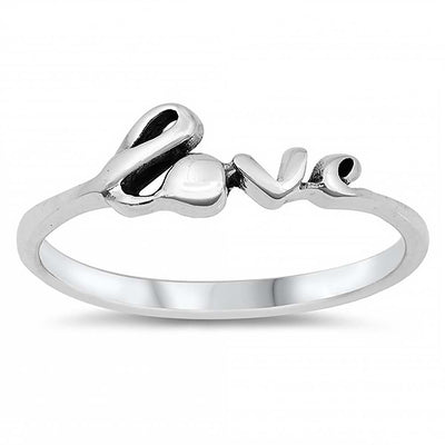 Sterling Silver 5MM Love Ring