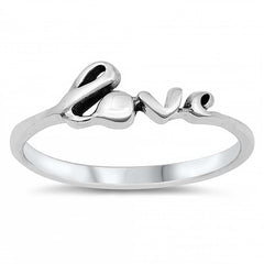Sterling Silver 5MM Love Ring