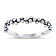 Load image into Gallery viewer, Sterling Silver Rhodium Plated Bali Design Ring