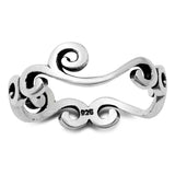 Sterling Silver Oxidized Plain Ring