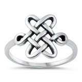 Sterling Silver Oxidized Celtic Ring