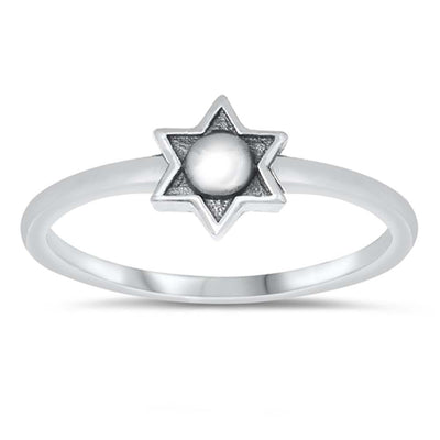 Sterling Silver Oxidized Sun Ring