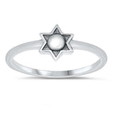 Sterling Silver Oxidized Sun Ring