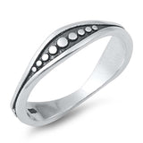Sterling Silver Oxidized Plain Ring