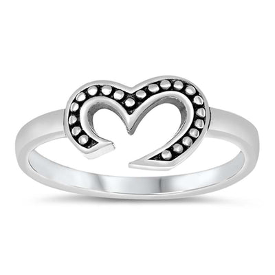 Sterling Silver Oxidized Om Ring