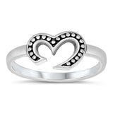 Sterling Silver Oxidized Om Ring