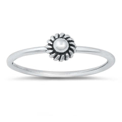 Sterling Silver Oxidized Plain Ring
