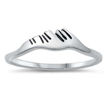 Load image into Gallery viewer, Sterling Silver Oxidized Mountains Ring