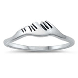 Sterling Silver Oxidized Mountains Ring