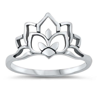 Sterling Silver Oxidized Plain Ring