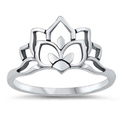 Sterling Silver Oxidized Plain Ring