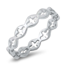 Load image into Gallery viewer, Sterling Silver Oxidized Sideways Cross Ring