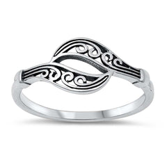 Sterling Silver Oxidized Plain Ring
