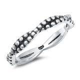 Sterling Silver Oxidized Braid Ring