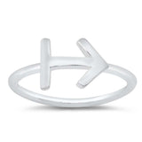 Sterling Silver Polished Zodiac Sagittarius Ring