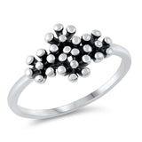 Sterling Silver Oxidized Plain Ring