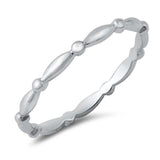 Sterling Silver High Polish Plain Ring
