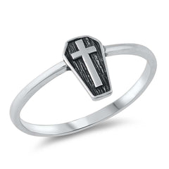 Sterling Silver Oxidized Plain Ring