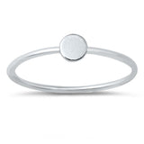 Sterling Silver High Polish Circle Ring
