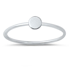 Sterling Silver High Polish Circle Ring