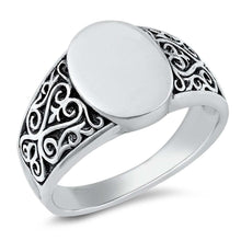 Load image into Gallery viewer, Sterling Silver Oxidized Celtic Oval Ring