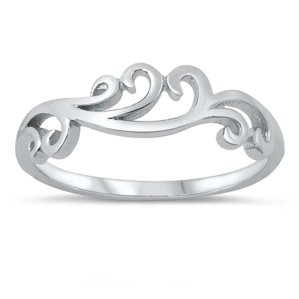 Sterling Silver Oxidized Plain Ring