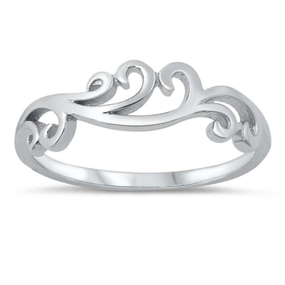 Sterling Silver Oxidized Plain Ring