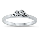 Sterling Silver Oxidized Mountains Ring