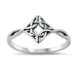 Sterling Silver Oxidized Celtic Ring