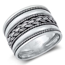 Load image into Gallery viewer, Sterling Silver Oxidized Plain Ring