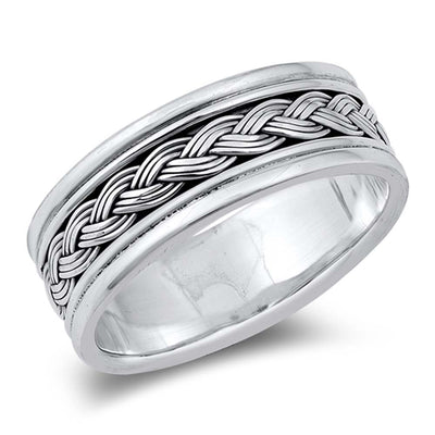 Sterling Silver Oxidized Plain Ring