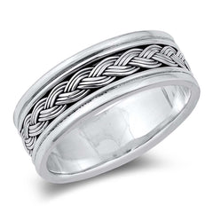 Sterling Silver Oxidized Plain Ring