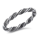 Sterling Silver Oxidized Plain Ring