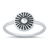 Sterling Silver Oxidized Plain Ring