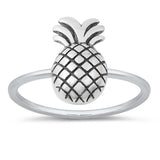 Sterling Silver Oxidize Pineapple Ring